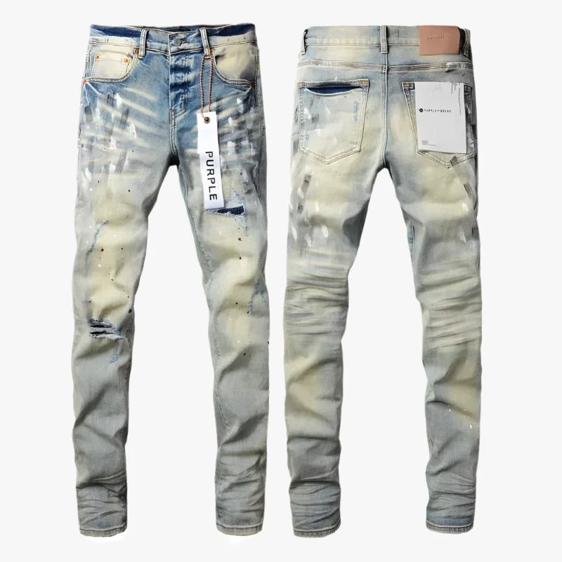Purple Jeans - Washed Blue