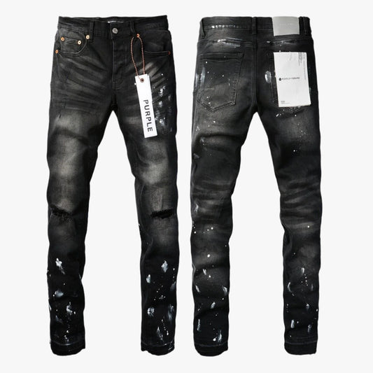 Purple Jeans - Mixed Paint